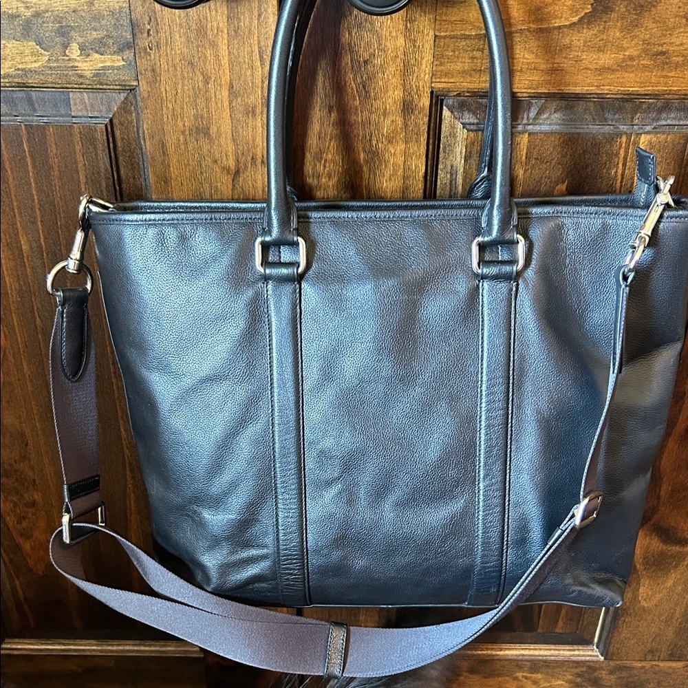 Coach Black Leather Briefcase - Picture 5 of 16